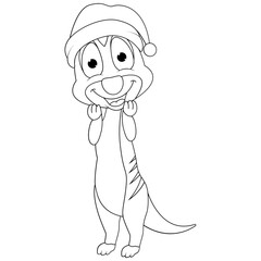 coloring meerkat animal cartoon
