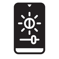 light sensor glyph icon