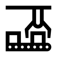 Robotic Arm Outline Icon