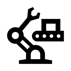 Robotic Arm Outline Icon