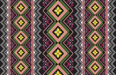 Set of symmetrical components in a continuous pattern for décor. Wallpaper, textiles, and ceramics all have prints. Illustration in vector format.