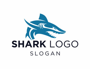 Logo design about Shark on a white background. made using the CorelDraw application.