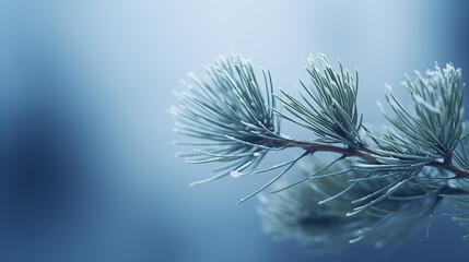 Naklejka premium frost on branches