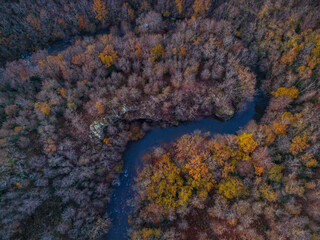 River Viaur from above in aveyron