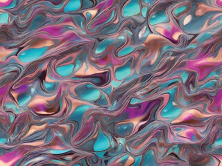 Marble Mirage: Holographic Reflections in Dynamic Colors