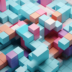 3d render 3d illustration abstract geometric background