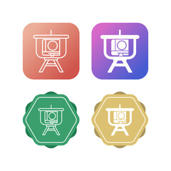 Education Presentation Vector Icon