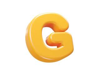 Alphabet text effect illustration transparent element