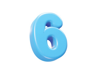 Number text effect illustration element