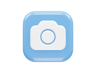 Camera icon illustration 3d render element