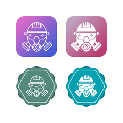 Obraz premium Gas Mask Vector Icon