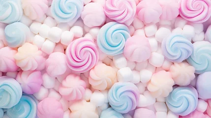 Foto auf Alu-Dibond caramels confection candy food illustration toffees fudge, nougat marshmallows, licorice jellybeans caramels confection candy food © vectorwin