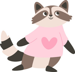 Raccoon In Sweater