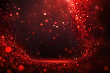 Foto auf Acrylglas red christmas background © AI artistic beauty