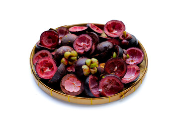 Fresh mangosteen peel. Mangosteen peel as a good cure for upset stomachs, inflammation on the skin,...