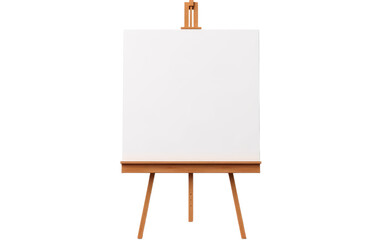 Wooden Easel On Isolated Background