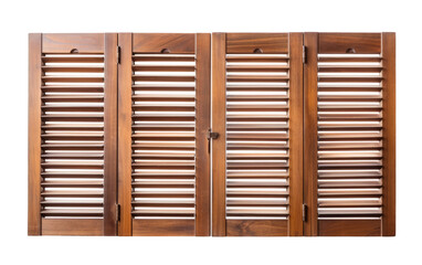 Wooden Shutters On Isolated Background