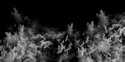 black and white representation of a dramatic cloudscape. It can be used as a background for websites, presentations, or as a backdrop for videos or photo shoots. - obrazy, fototapety, plakaty