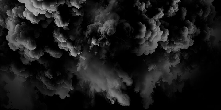 billowing cloud of smoke. The smoke is dense and appears to be expanding rapidly. used in projects related to pollution, disaster, or danger