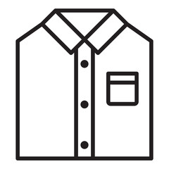 shirt thin line icon