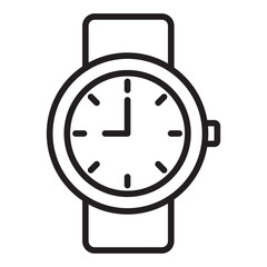 wristwatch line icon.