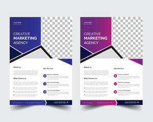 
Corporate business flyer template design flyer in A4 with colorful business proposal, promotion, advertise, publication, cover page,