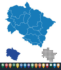 Set maps of Uttarakhand state