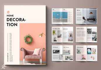 Home Decoration Magazine Layout