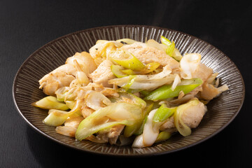 鶏ささみのネギ塩炒め