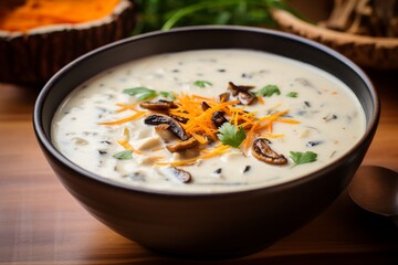 Wild Rice Soup: Creamy Soup with Midwest's Staple Grain and Poultry