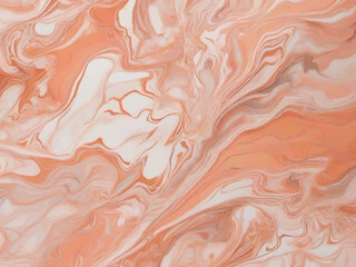 Gentle Blending of Muted Coral Hues in Marble Texture