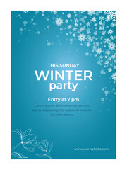 Party invitation flyer template
