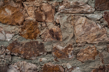 Grunge wall background with old stones texture