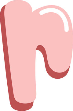 cute valentine alphabet lowercase r