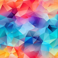 Abstract polygon colorful wallpaper, 4k - vibrant color background