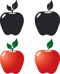 set of apple illustration