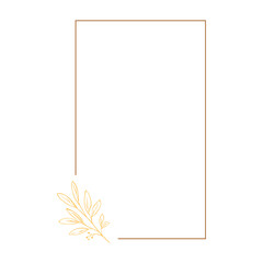 Obraz premium Floral Line Frame