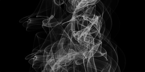 Abstract smoke background. Abstract white smoke on black background. White Smoke On Abstract Background