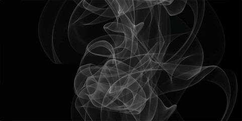 Abstract smoke background. Abstract white smoke on black background. White Smoke On Abstract Background