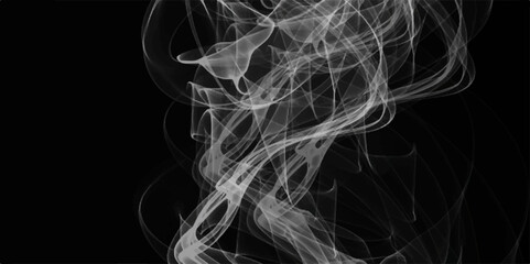 Abstract smoke background. Abstract white smoke on black background. White Smoke On Abstract Background