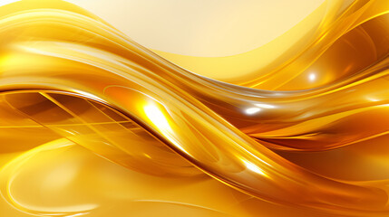 3d render abstract golden yellow background