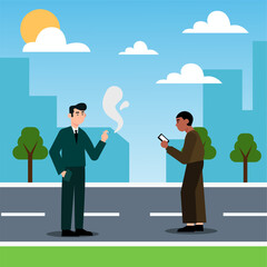 person with computing