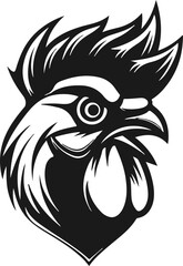 head of a chicken logo
