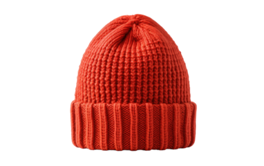 Chunky Knit Hat On Transparent Background