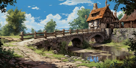 Fototapeta premium Anime Background