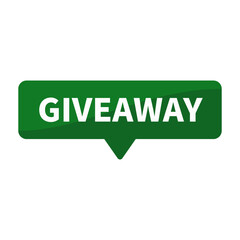Giveaway In Green Rectangle Shape For Promotion Information Business Marketing Social Media
