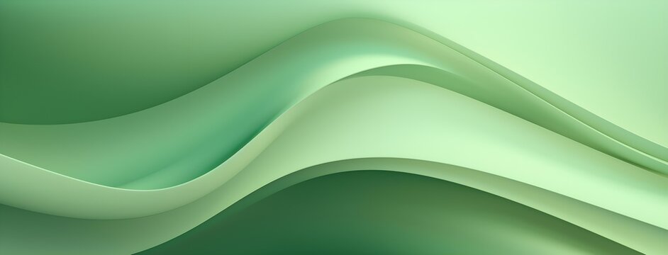 light green wave pattern, in the style of biomorphic forms, poster, realistic chiaroscuro lighting, abstraction-cr&eacute;ation, shaped canvas, mysterious backdrops, soft-edged
