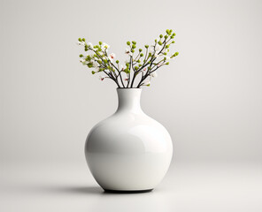 Generative AI. Vase with Flowers
