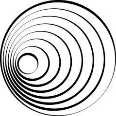 Circle overlapping elements. Geometric design