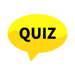 Quiz In Green Rectangle Shape For Question Answer Promotion Marketing Social Media Information
